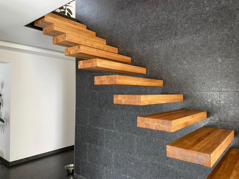 Treppenstufen freischwebend