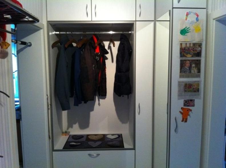 Garderobe in weiß